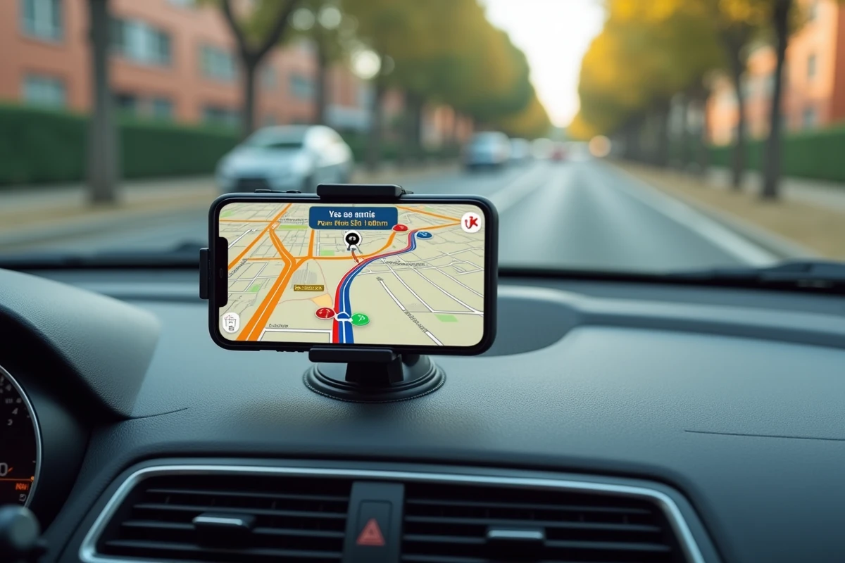 Application GPS affichant des itinéraires alternatifs pour éviter les bouchons sur le périphérique de Toulouse
