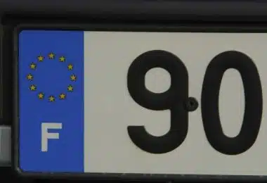 plaque d’immatriculation