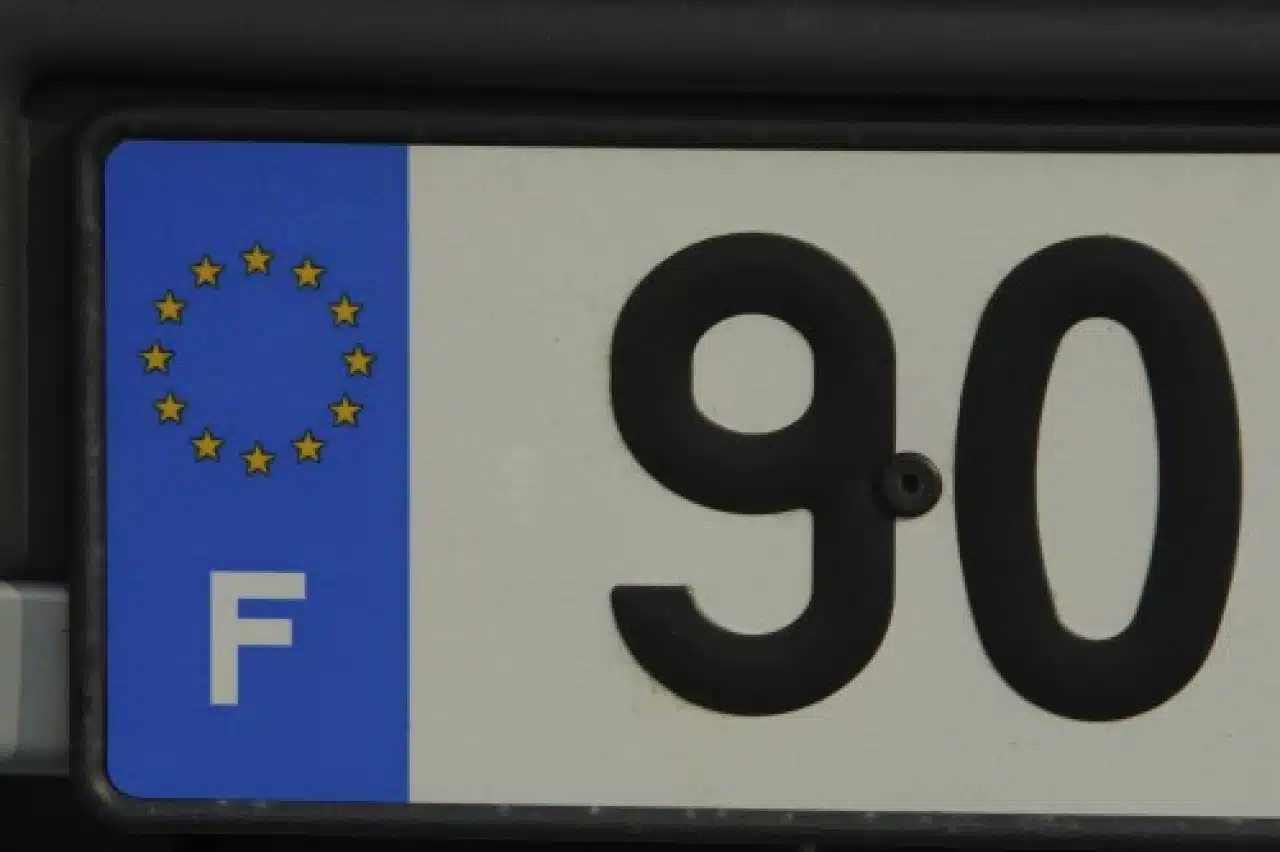 plaque d’immatriculation